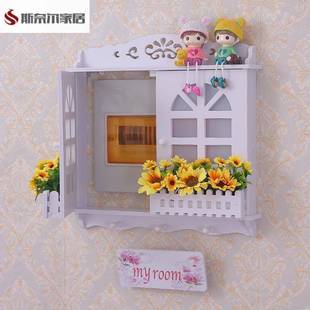 配电箱新款电表箱装饰画控开装饰盒遮挡和公开室内网路信息箱欧式