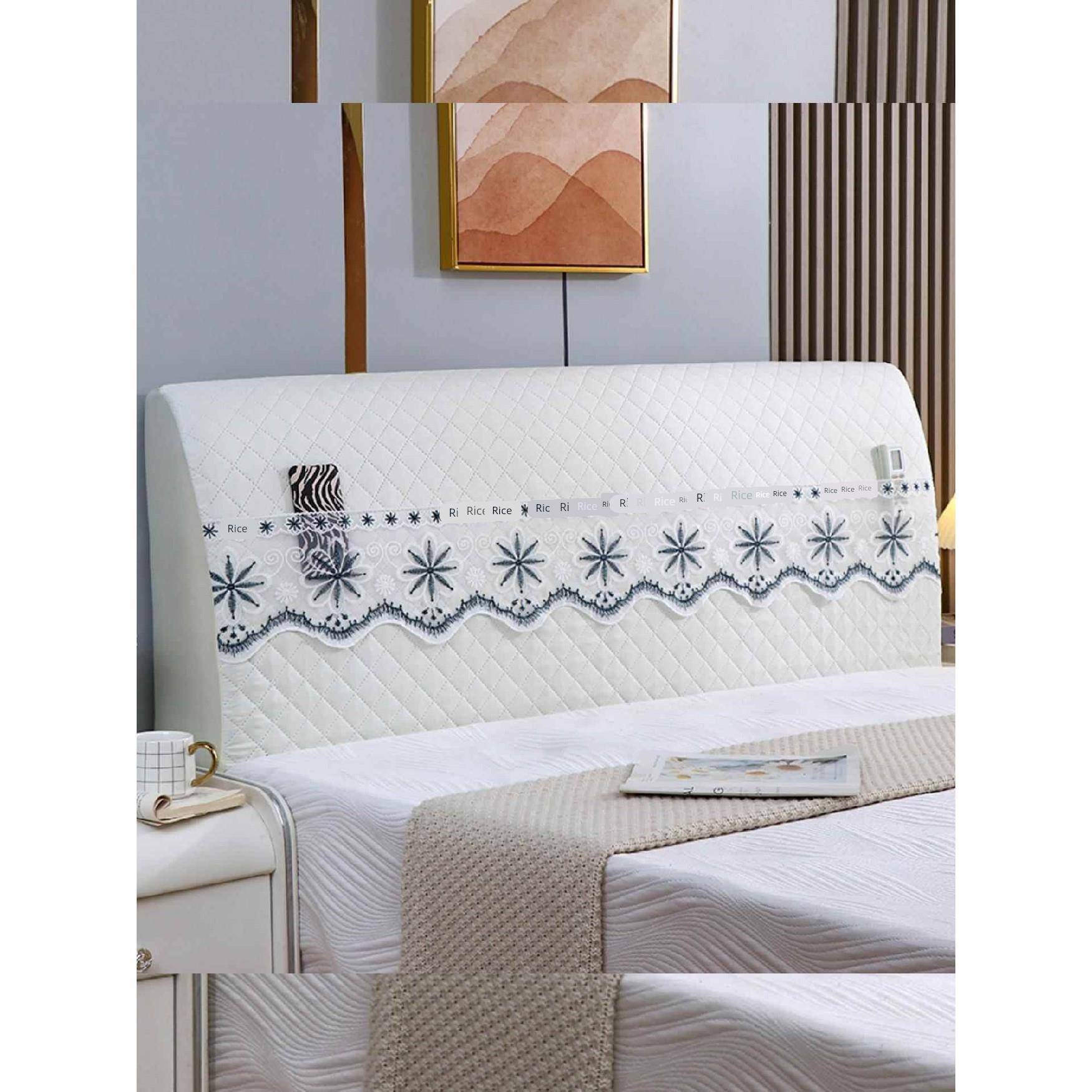 床头套罩加厚通用新款全包布艺罩弹力软包欧式木板防撞头靠垫防尘