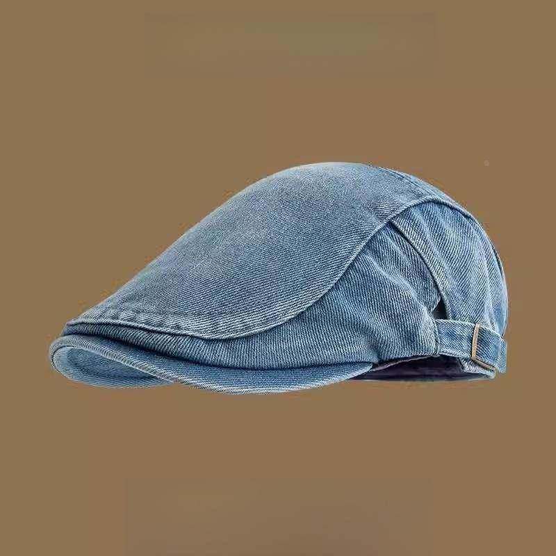 美式复古牛仔前进帽2025新款贝雷帽潮牌英伦风鸭舌帽画家报童帽子,服饰配件/皮带/帽子/围巾,防晒袖套,淘宝优惠券,粉丝福利购,淘宝优惠卷