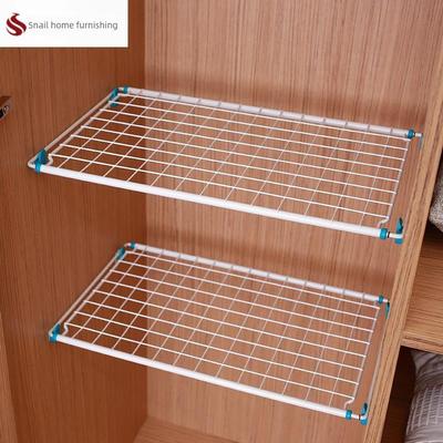 衣柜内收纳隔板分层架宿舍衣橱柜子隔层隔断分隔板伸缩置物架免钉