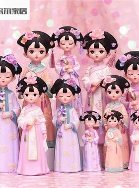 陶瓷人偶汉服女孩摆件古装娃娃古风 中国风宫廷格格人物公主少女