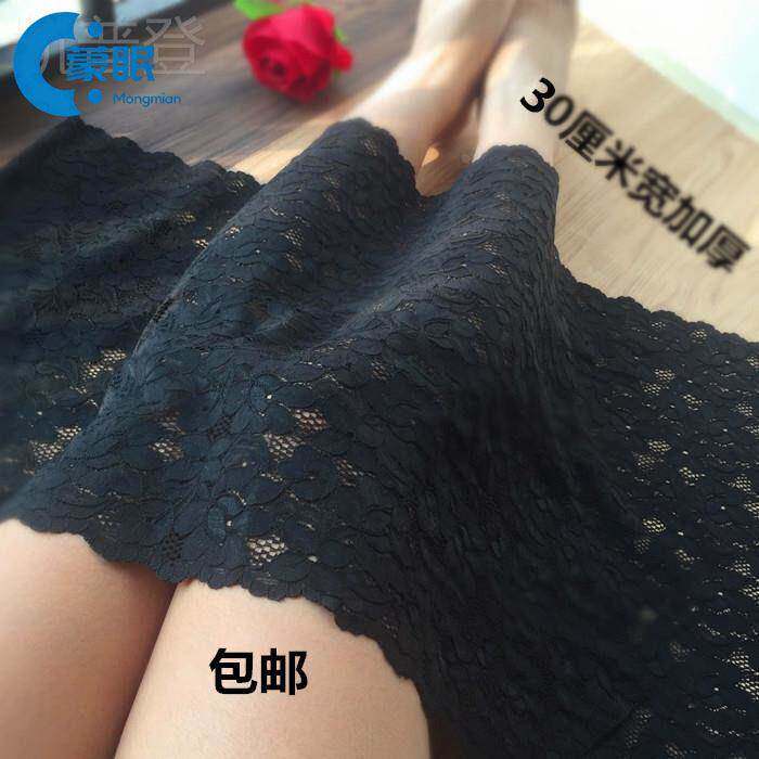 黑色加厚加宽精美刺绣弹力镂空蕾丝花边裙子下摆裹胸辅料DIY布料