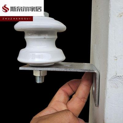 外墙电线固定支架电力磁瓶绝缘子体支架拉通电线瓷壶线缆墙壁固定