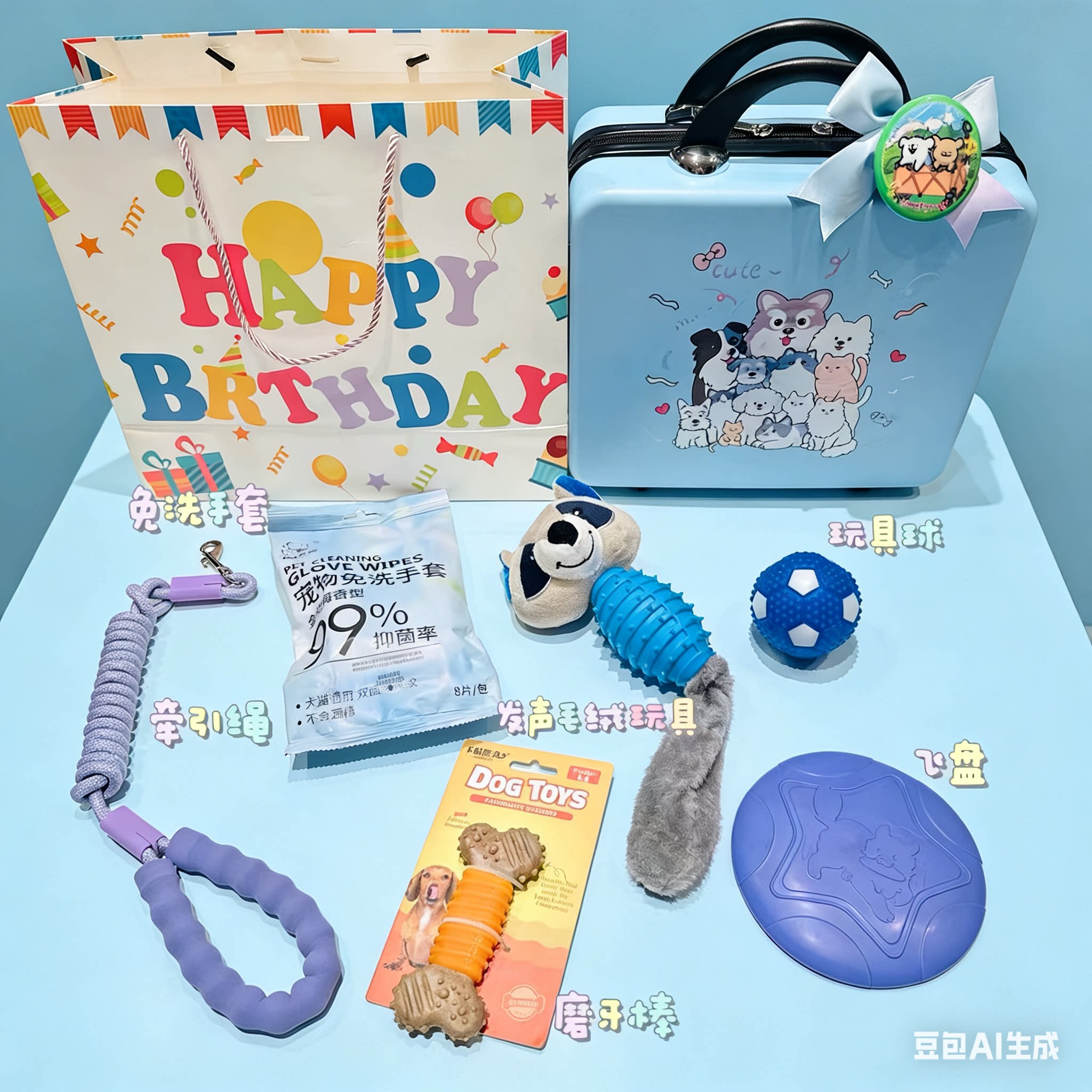 宠物生日礼品猫猫狗狗生日伴手礼定制礼品儿童节礼品新年礼品