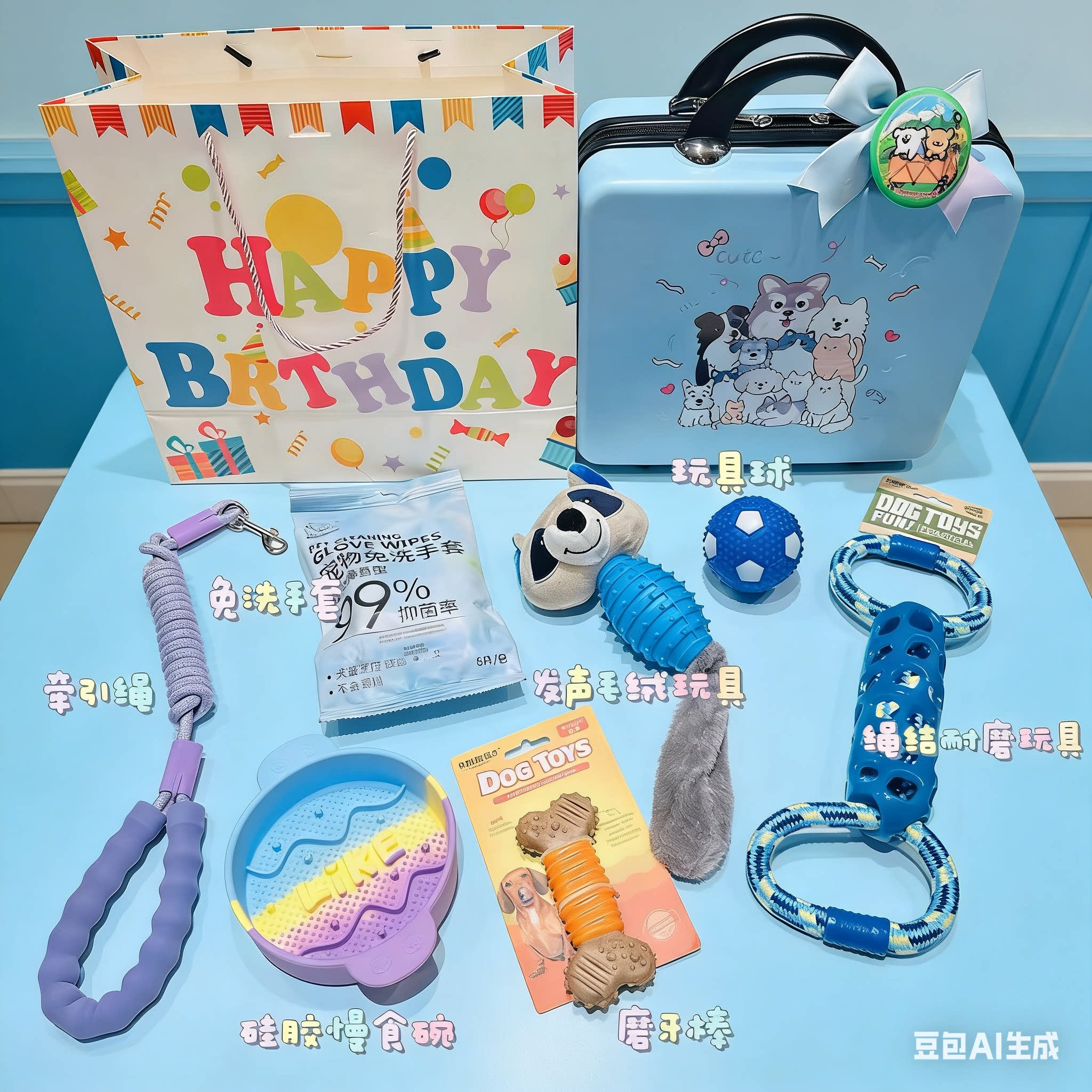 宠物狗狗猫猫生日伴手礼定制礼品儿童节礼品新年礼品