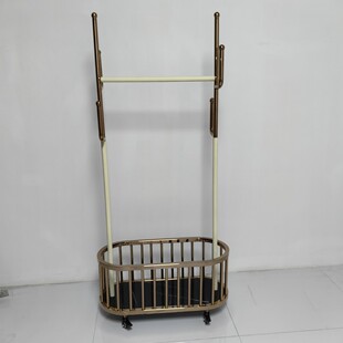 新款个性公寓金属衣帽架不锈钢活动置物架餐厅包房挂衣架