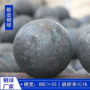 不失圆研磨球 厂家供应 铜矿用B2 B3材质锻造钢球 球磨机用高硬度