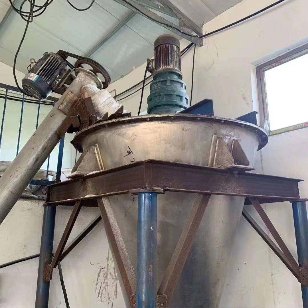 二手1000升不锈钢锥形双螺旋混合机化工原料混合机设备