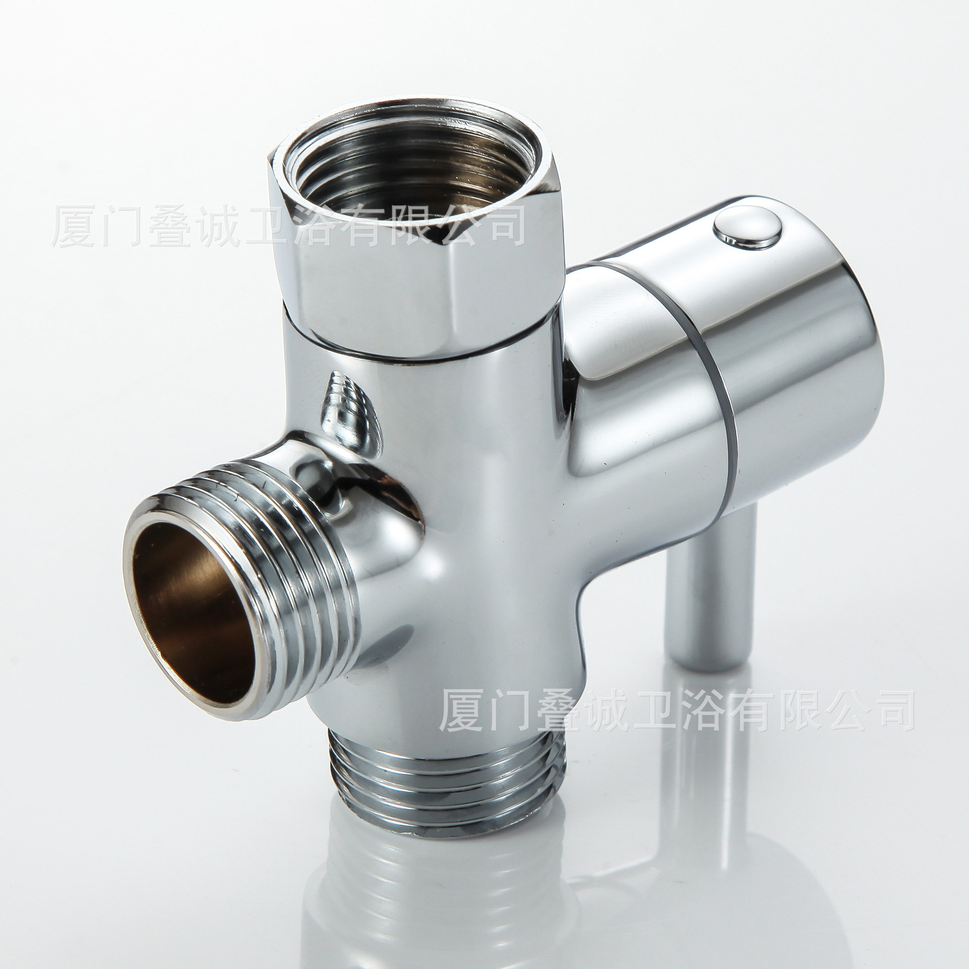 淋浴转换阀一进二出分水阀三通分水器花洒妇洗器分水阀