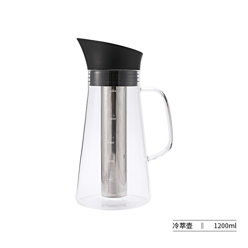 冷翠咖啡壶玻璃家用玻璃冷泡壶果汁果茶冷翠瓶冰滴咖啡器具冷翠杯