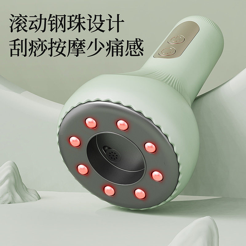电动经络刷按摩全身拔罐器疏通筋络刷刮痧仪器揉肚子背部神器