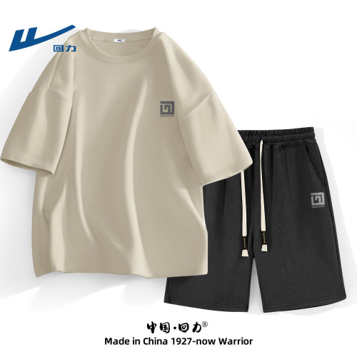 回力套装学生男夏季运动休闲