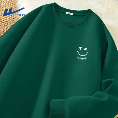 回力圆领卫衣男2025新款