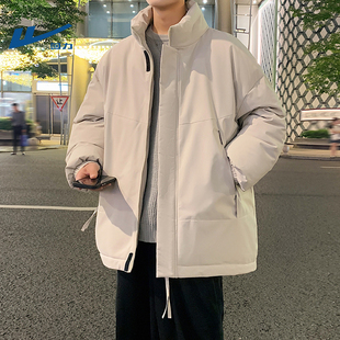回力棉衣男冬季新款港风外套棉袄潮牌加厚立领棉服宽松青年男装冬