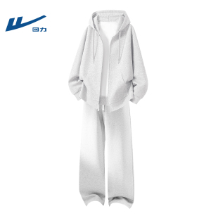 ootd穿搭一整套卫衣裤 回力套装 青少年男士 2025新款 子男生 男秋季