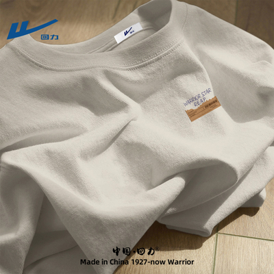 回力长袖T恤男士圆领2025新款