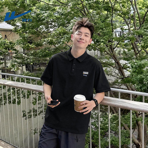 回力商务休闲短袖polo衫男款