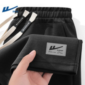 夏季 灰色潮流百搭运动休闲裤 冰丝速干大裤 回力山系五分短裤 衩男款