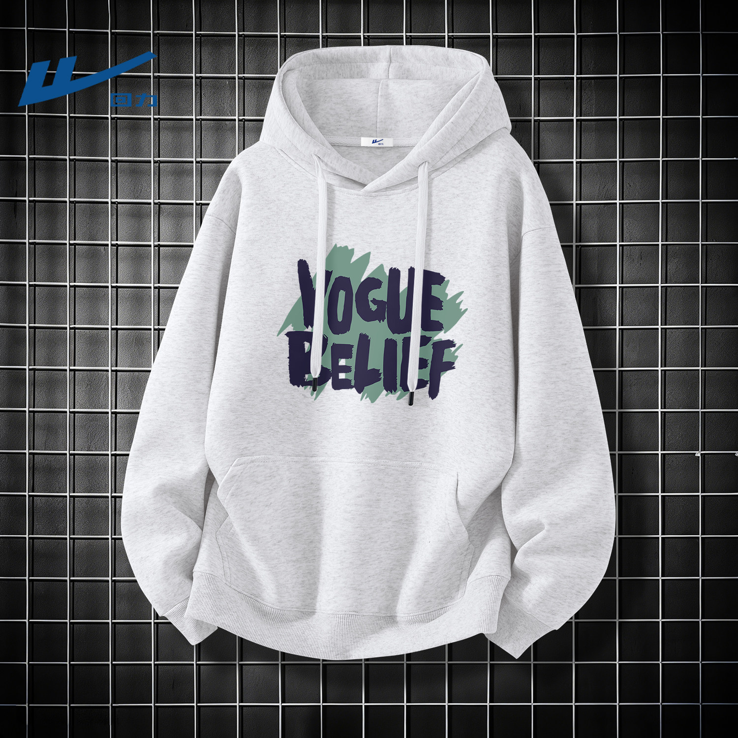 回力春装卫衣男生休闲宽松运动2026春季新款连帽上衣青少年男外套