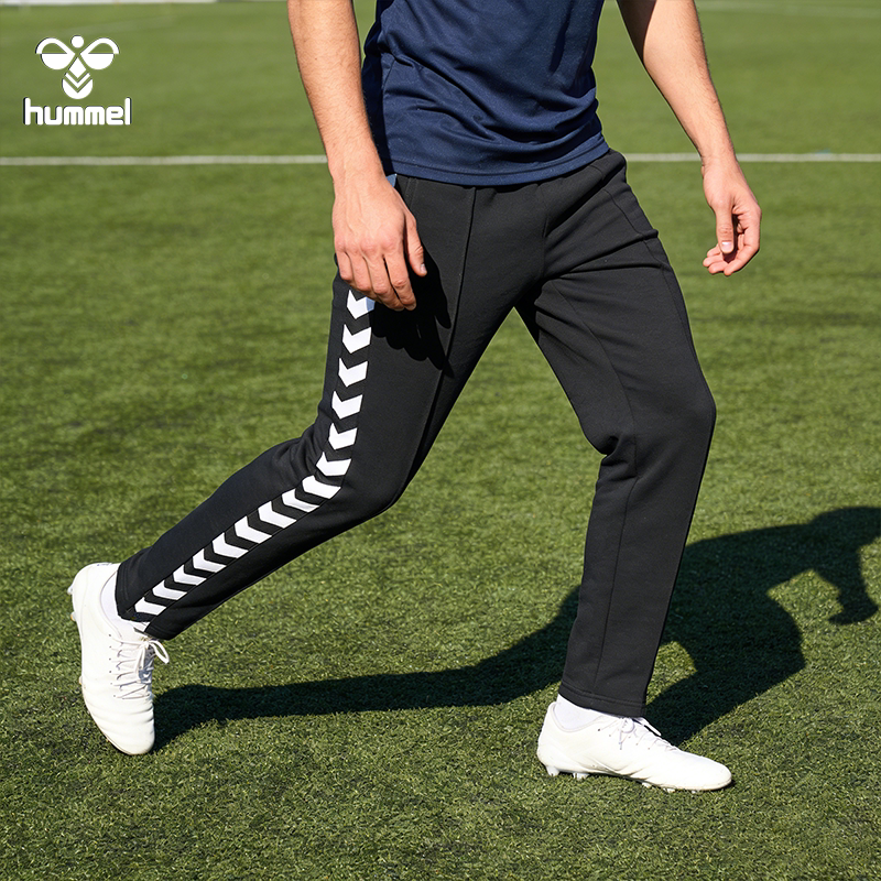 hummel足球裤训练裤男新款休闲跑步健身运动轻薄高弹宽松速干长裤