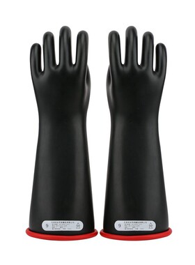 双安 CR101 1级 带电作业绝缘手套乳胶 黑色（试验电压：10KV）