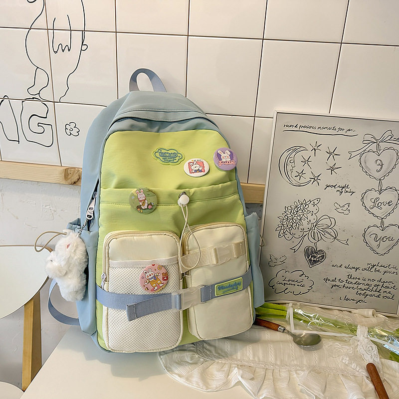 书包女夏季in风高中生初中小学三到六年级中学背包女双肩旅游轻便