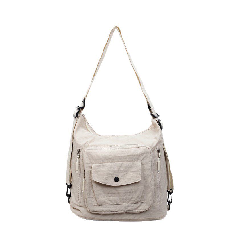 大容量双肩包女2025新款帆布旅游包轻便多功能旅行单肩背包女双肩