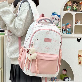出行初中生大学生双背包女双肩旅游轻便日系可爱双肩包高颜值小众