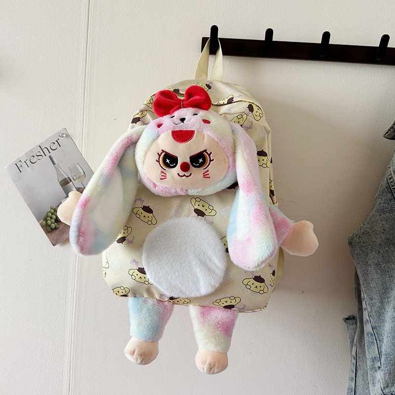 创意垂耳兔子娃三岁背包女双肩旅游轻便高颜值女2025新潮中小学生