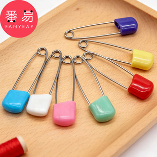 别针B1zhq001 彩色金属面包头别针固定衣服回形扣针简易曲别针