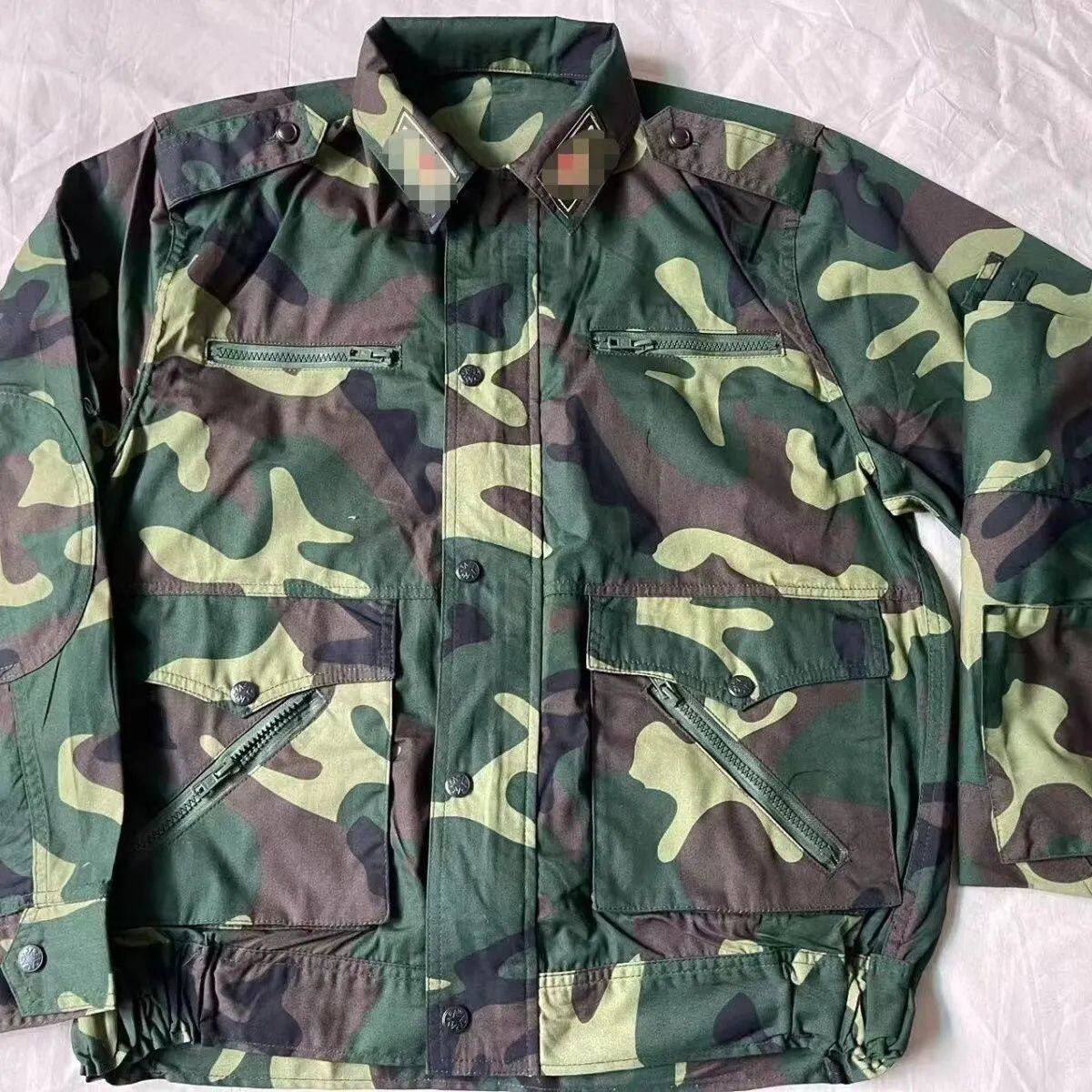 全新库存87式迷彩服粘贴多口袋八七带屁兜纯棉耐磨耐脏真品