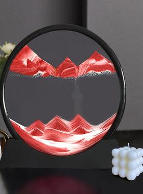 刻字留念礼品流沙画摆件沙漏客厅电视柜桌面装饰品乔迁家居小礼品