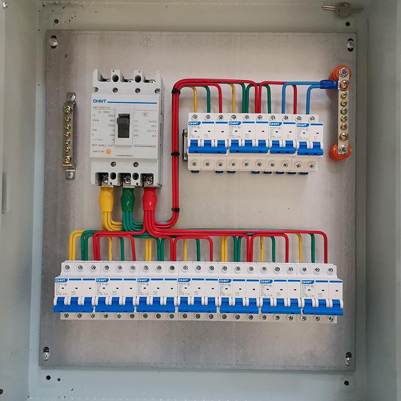 定制低压成套配电箱三相双电源控制柜强电布线 线工地一二三级配