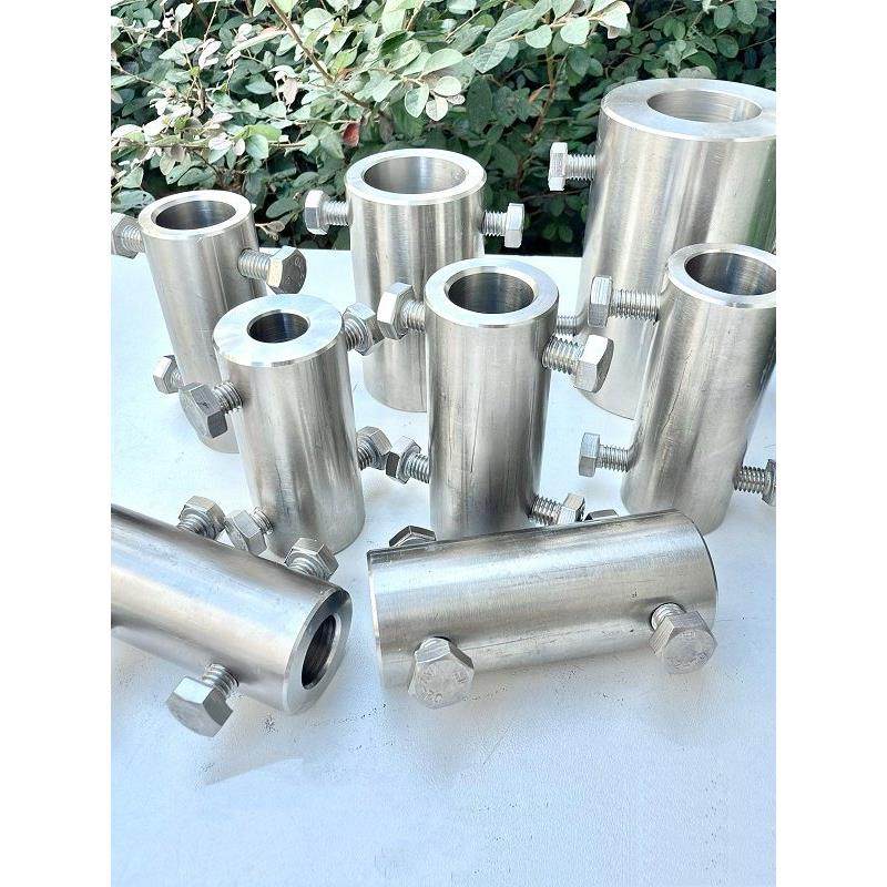 不锈钢304联轴器立式加药搅拌机连轴套 套筒大小支架螺丝卡套接头,五金/工具,联轴器,淘宝优惠券,粉丝福利购,淘宝优惠卷