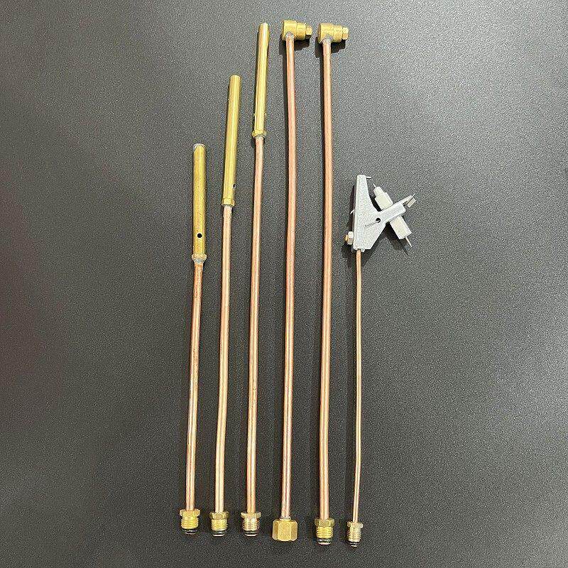 猛火灶引火管铜管中压煤气炉总成电子喷射管火种喷嘴燃气灶配件