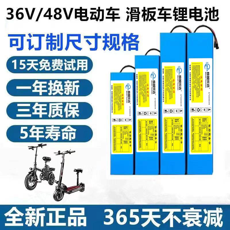 电动车滑板车锂电池36v48v12ah10ah希洛普小海豚48v15ah