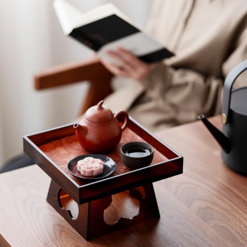 如是亚克力桌面案台泡茶茶承家用茶具置物收纳干泡茶盘小摆件置物