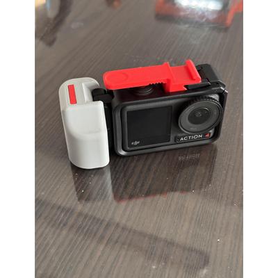 适配大疆手柄DJIaction3pro原装兔笼手柄辅助快门按键配冷靴接口