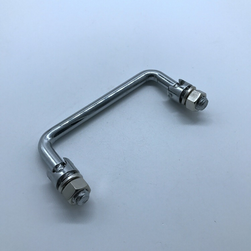 PL004-2镀铬碳钢拉手，U型折叠铁提手，机箱机柜门把手