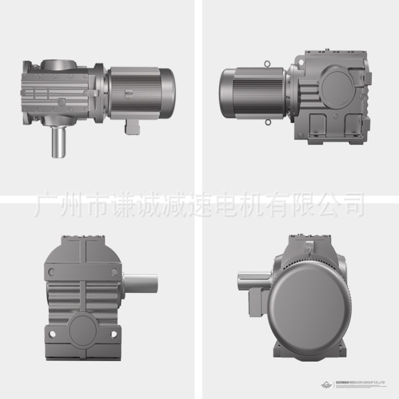 江苏国茂减速电机GS47/GSAF47/GS49/GSAF49蜗轮蜗杆斜齿轮变速机
