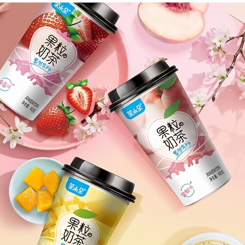 茶小朵果粒奶茶杯装速溶冲泡