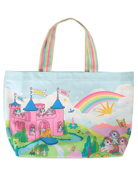 Loungefly孩之宝小马宝莉正版周边卡通大容量帆布托特包手提袋女