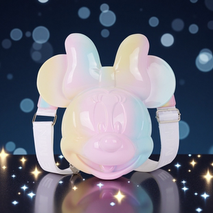 Loungefly迪士尼米老鼠米妮正版 联名周边卡通少女风单肩斜挎包女