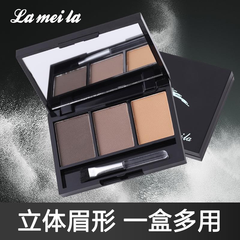 三色眉粉眉笔正品防水持久不晕染不易脱色三合一字眉画眉自然显色
