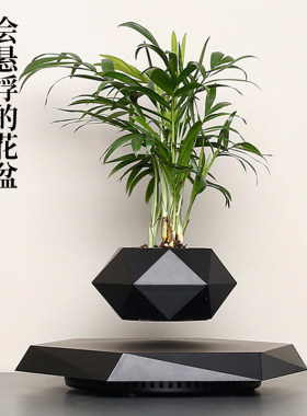 反重力花盆展示台绿植磁