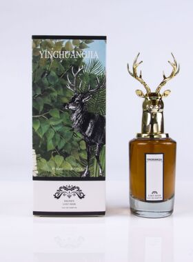 直播热销狐狸麋鹿兽首动物肖像女士持久留香动物淡香清新香水80ML