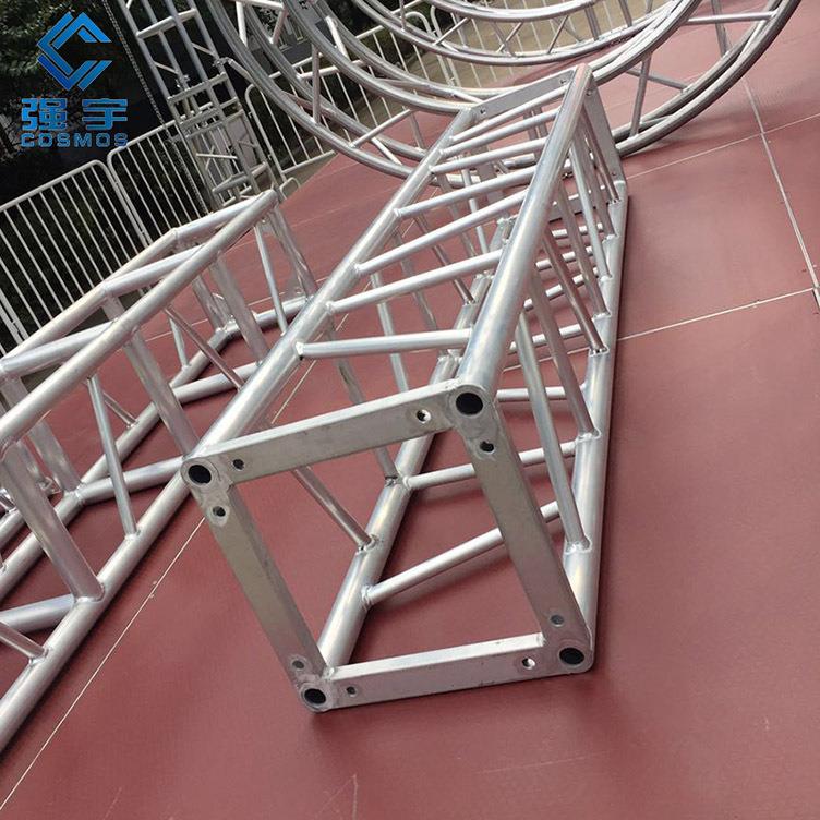 目字方通灯光架铝合金桁架目字方通航空架圆管小铝架背景桁架