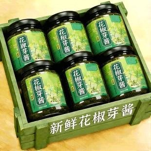 正宗花椒芽菜花椒酱新鲜麻椒叶嫩芽麻辣开盖即食拌饭酱拌面下饭菜
