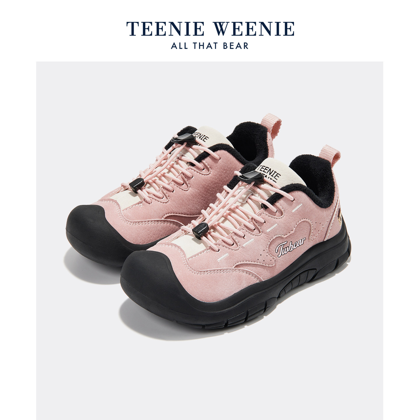 Teenie Weenie小熊童鞋女童加绒加厚棉鞋运动鞋男童休闲户外德迅