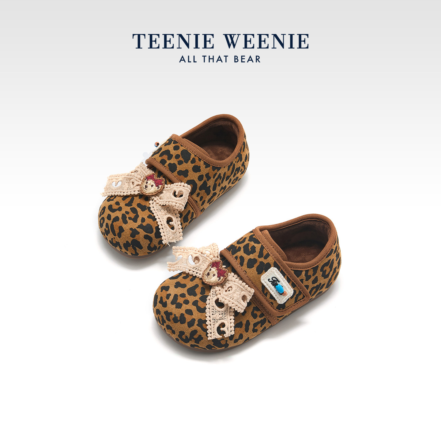 TeenieWeenie小熊女童加绒勃肯鞋